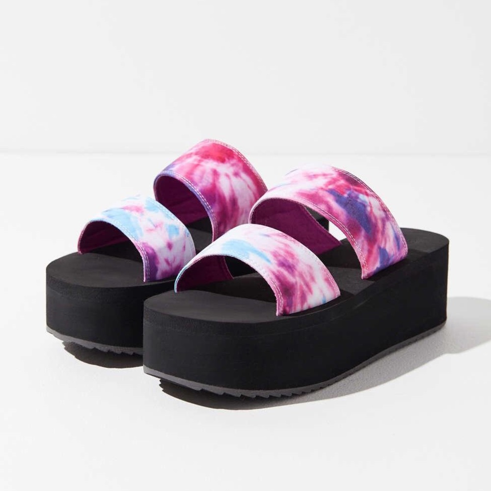 Urban Outfitters Ava tie-dye Platform Sandals